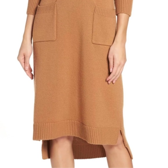 CAARA Turtleneck Sweater Dress tobacco color - Picture 13 of 16